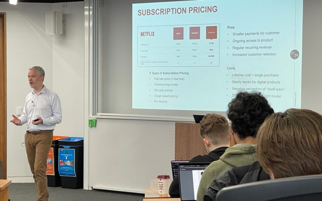 Mark Peacock teaching pricing strategy