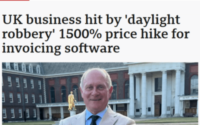 View in browser “Daylight robbery” 1500% price hike for time tracking app